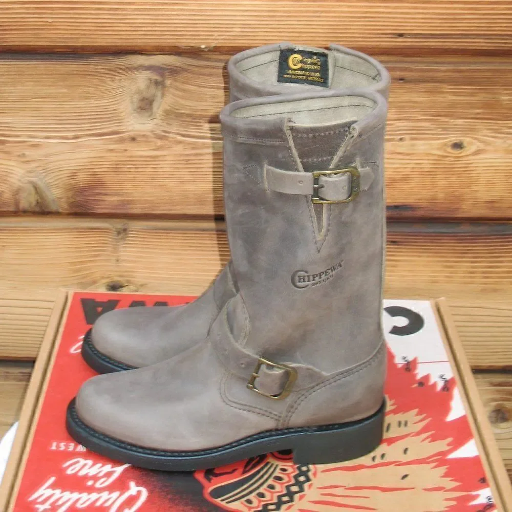 Chippewa 5.5 Womens Light Brown Harness Boots